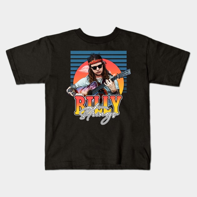 80s billy strings flyers Kids T-Shirt by Now and Forever